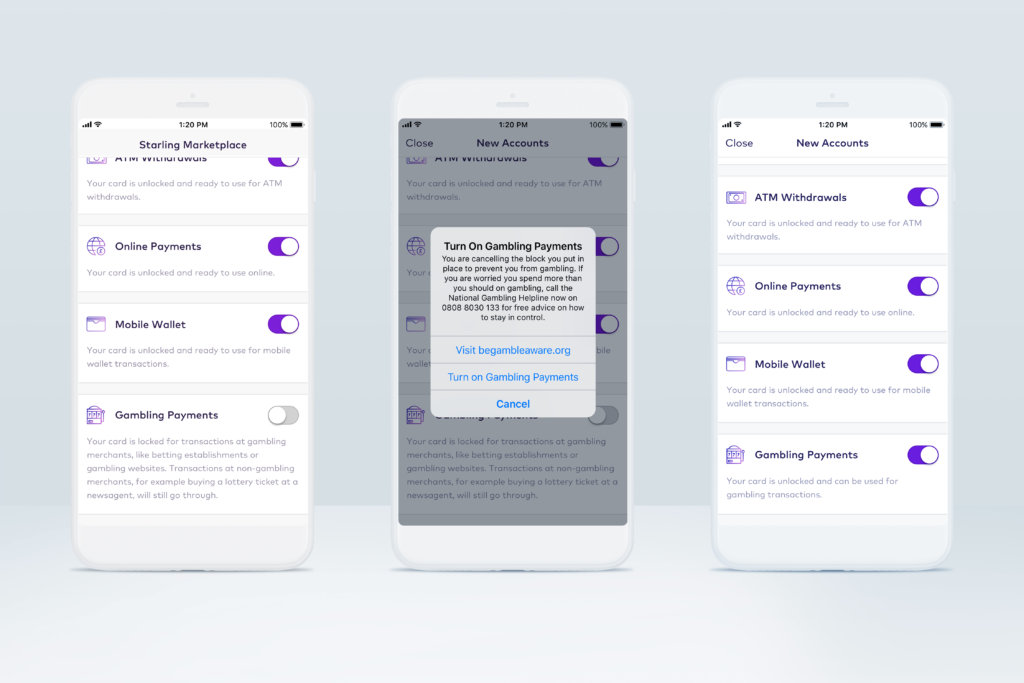 Screenshot Starling Bank