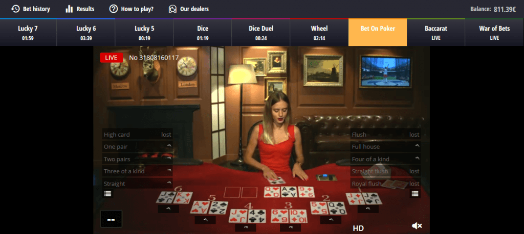 Bet on Poker von BetGames.TV