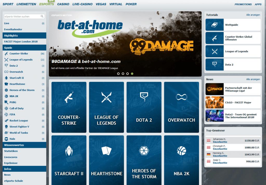 eSports bei bet-at-home