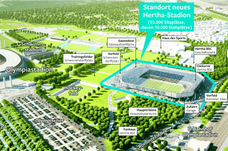Plan für neues Hertha BSC-Stadion