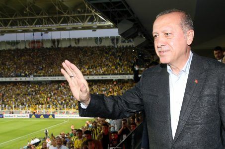 Erdogan in Fußballstadion