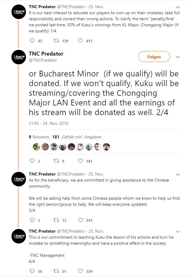 Tweet TNC Predator