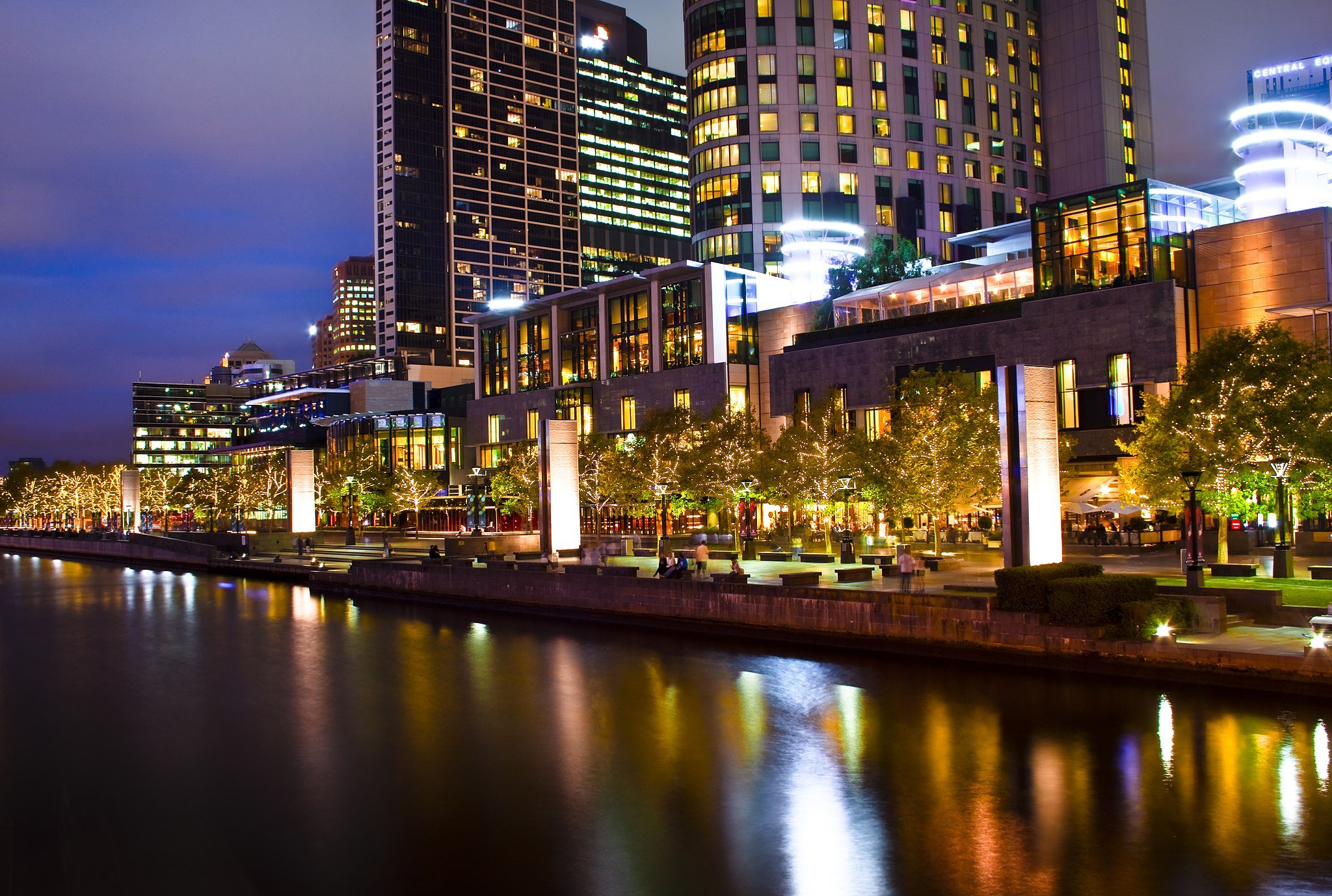 Crown Casino Melbourne bei Nacht