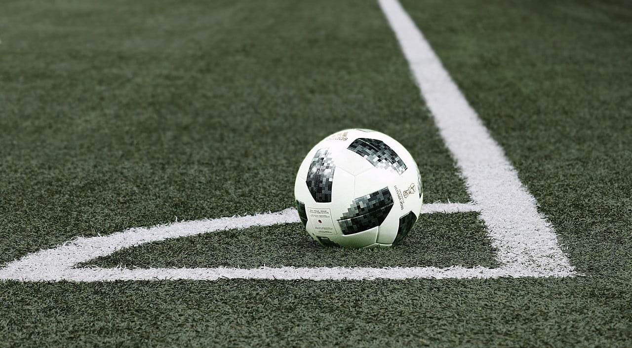 Fußball, Rasen, Ecke