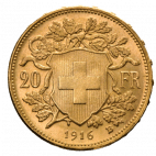 Schweizer Goldmünze Goldvreneli