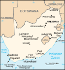 Karte Südafrika