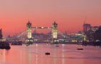 London Themse Sonnenuntergang