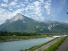 Rhein, Grenze Liechtenstein und Schweiz
