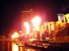 Feuerwerk vor Crown Casino Sydney