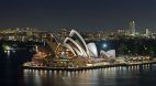 Oper von Sydney bei Nacht
