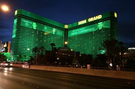 MGM Hotel und Casino, grüne Fassade, Hotel, Las Vegas
