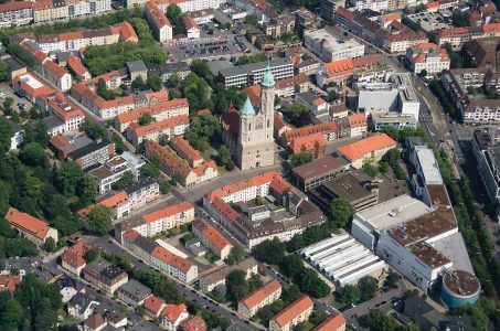 Luftaufnahme der Stadt Braunschweig