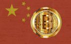 Fahne China Bitcoin