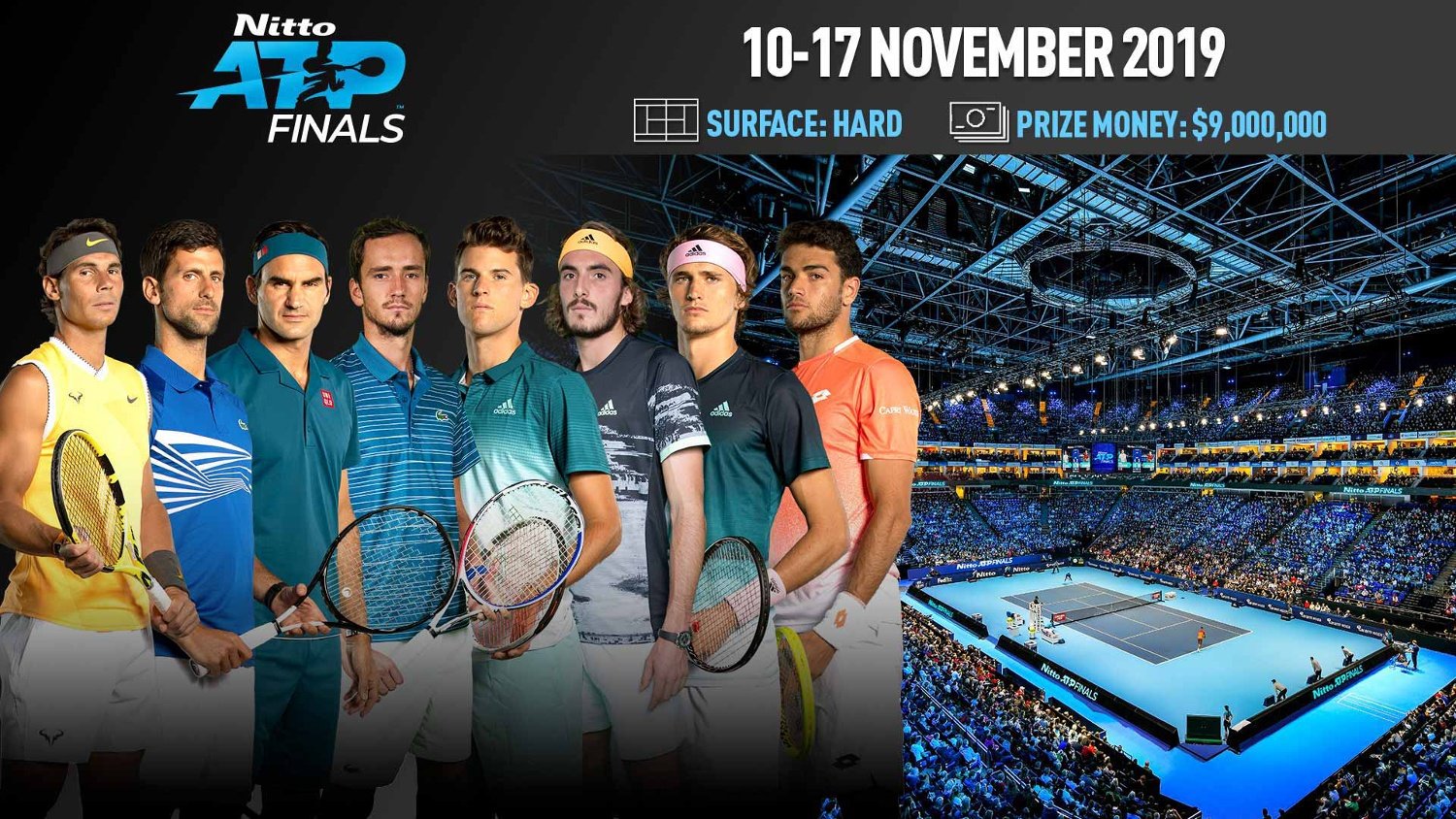 Stefanos Tsitsipas Wettfavorit beim Endspiel der ATP-Finals 2019