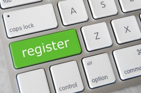 Register, online registrieren