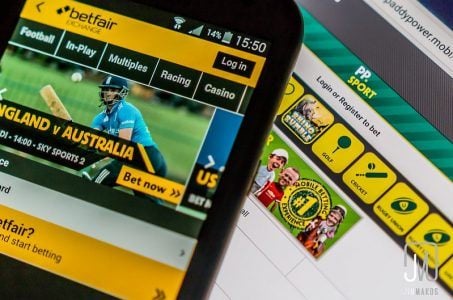 Betfair App auf Mobiltelefon