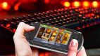 Videospiel, Handy, Keyboard