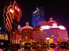 Casinos Macau bei Nacht, Lichter
