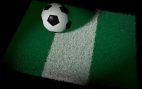 Flagge Nigeria mit Fußball