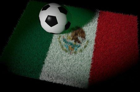 Mexiko, mexikanische Fahne, Fußball