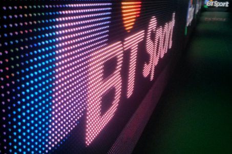BT Sport, LED-Schriftzug