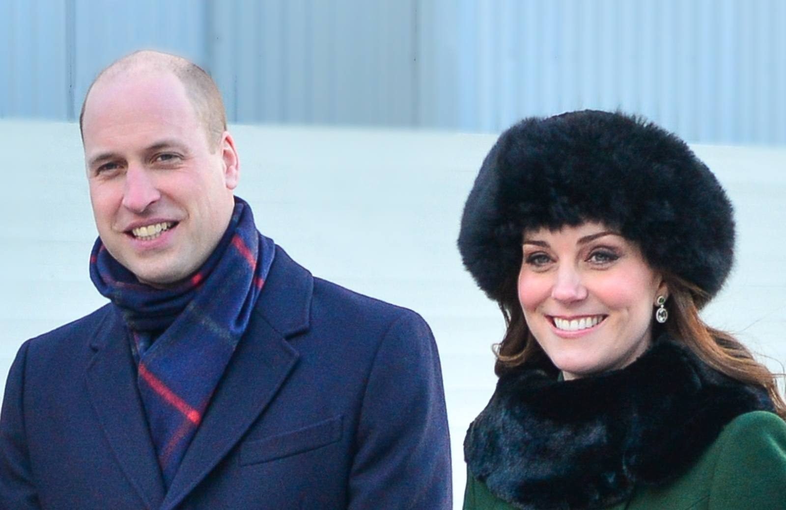 Herzogin Kate und Prinz William im Winter