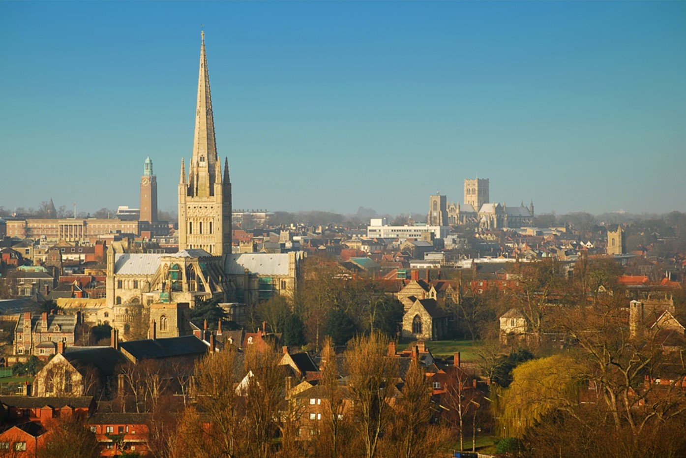 Blick auf Norwich