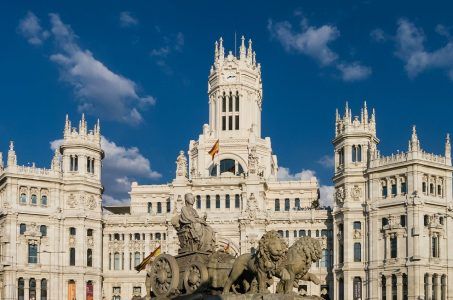 Madrid, Spanien, Plaza de Cibeles