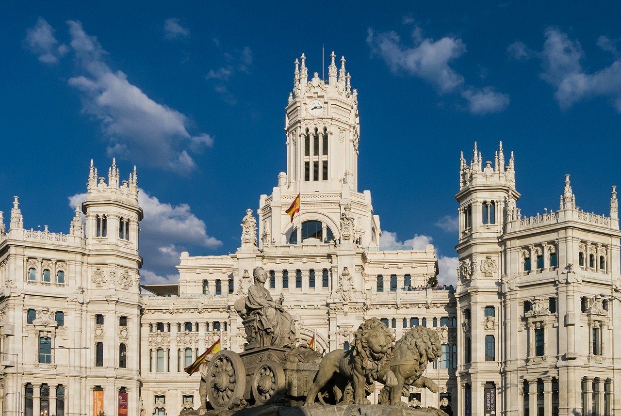 Madrid, Spanien, Plaza de Cibeles