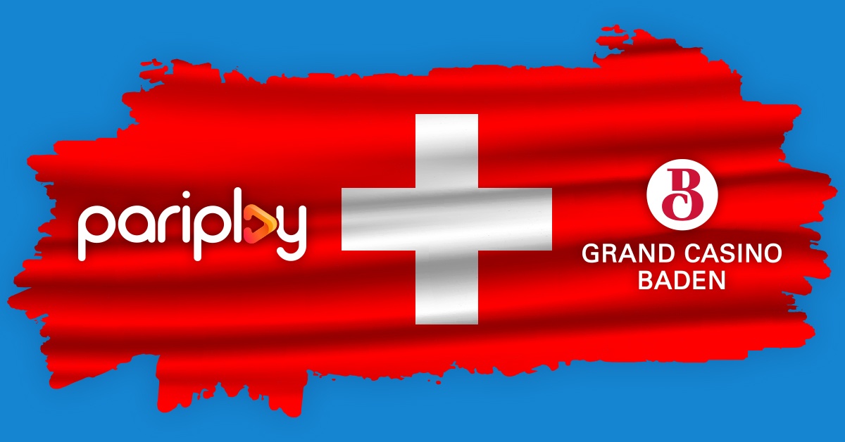 Schweizer Flagge, Pariplay Logo, Casino Baden Logo