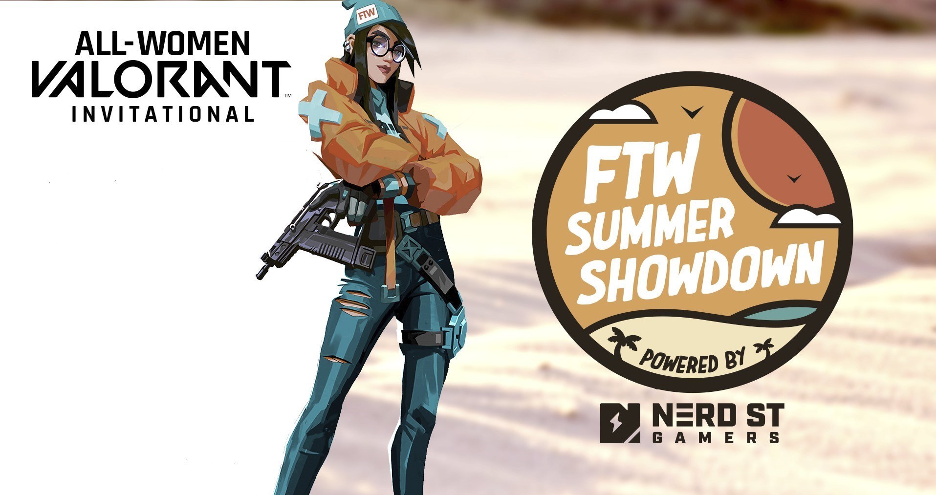 Valorant, TW Summer Showdown Logo, Comic-Frau