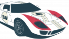 Casino 96 Balzers Logo, Rennwagen