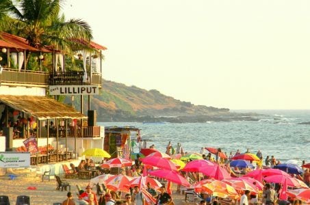 Goa, Bar, Strand, Menschen