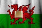 Wales Flagge, Schloss