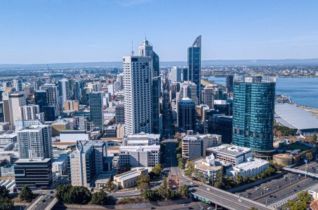 Blick auf Perth Australien