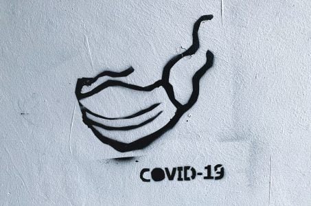 COVID 19 Maske Graffiti