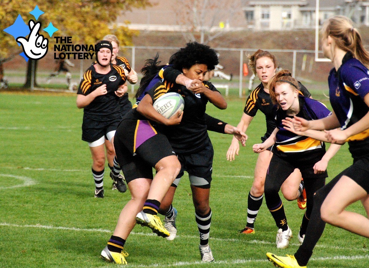 Frauen, Rugby, National Lottery Logo