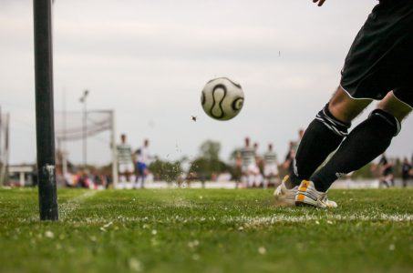 Fußball Spieler Ecke