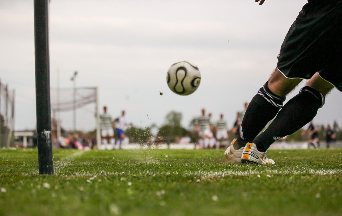 Fußball Spieler Ecke