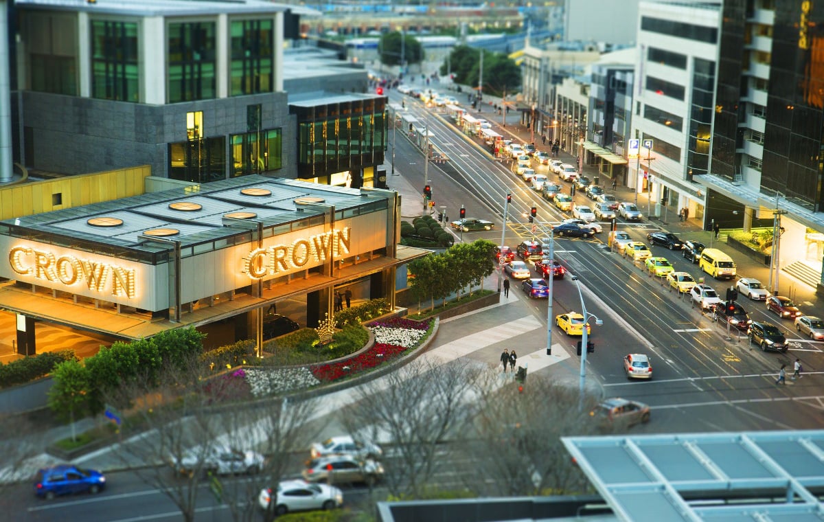 Crown Casino Straße Gebäude