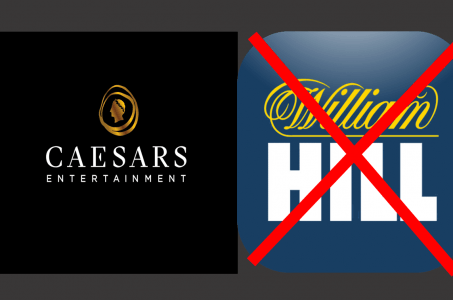 Caesars Logo, William Hill Logo, rote Balken