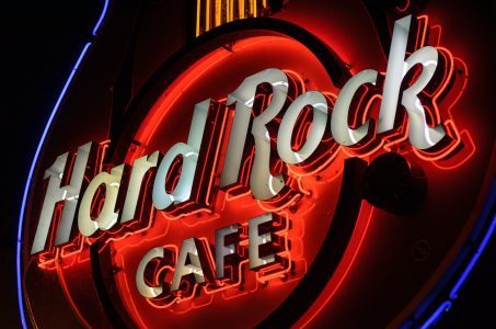 Hard Rock Cafe Aussenbeleuchtung
