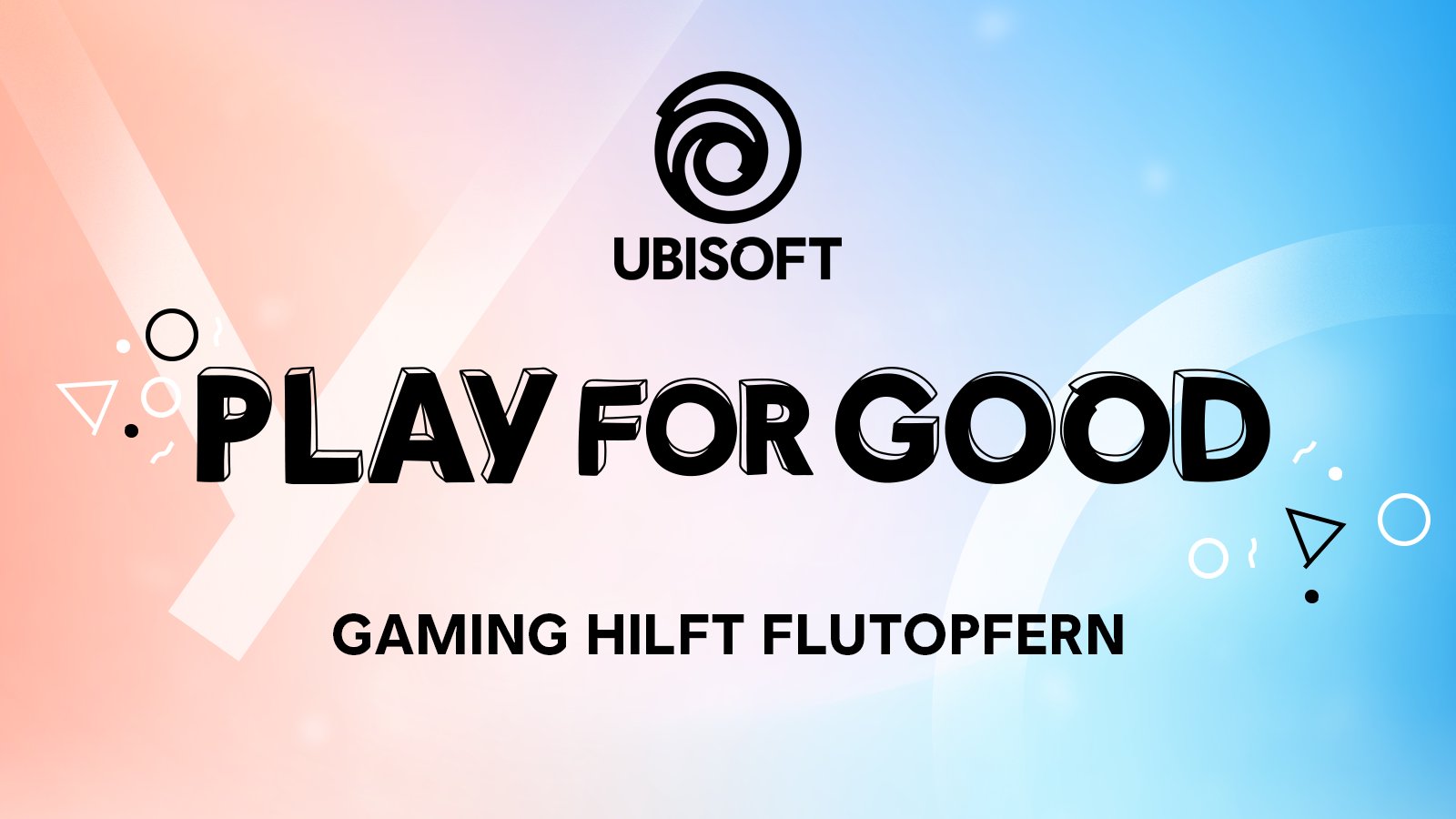 Play for Good Text, Ubisoft Logo