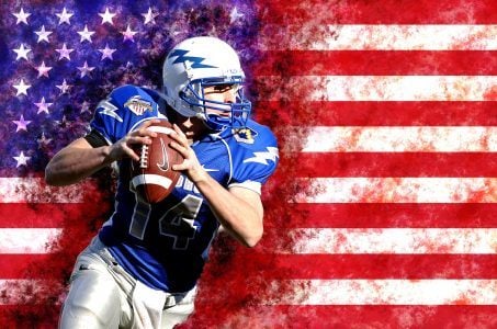 Football-Spieler, Flagge USA