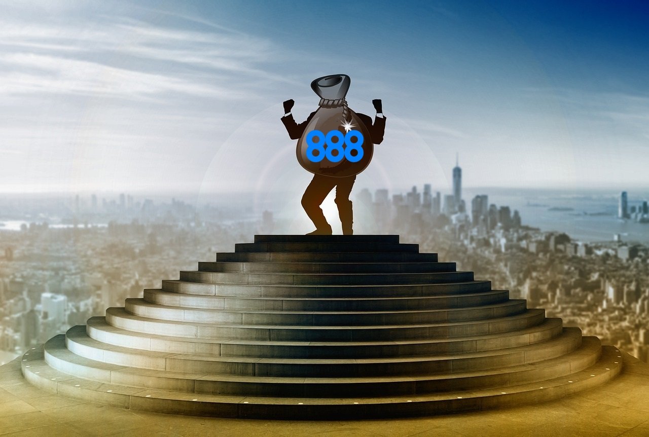 888 Logo, Treppe, Sack