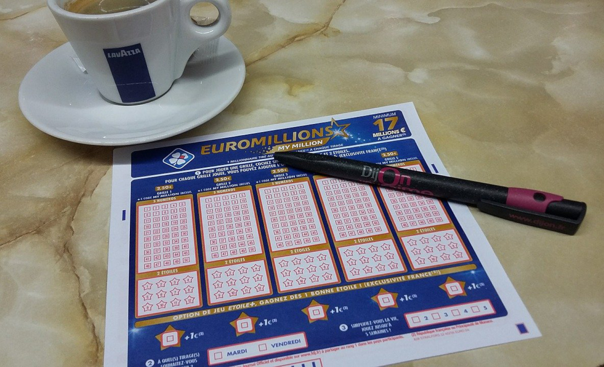 EuroMillions Los Stift Kaffee