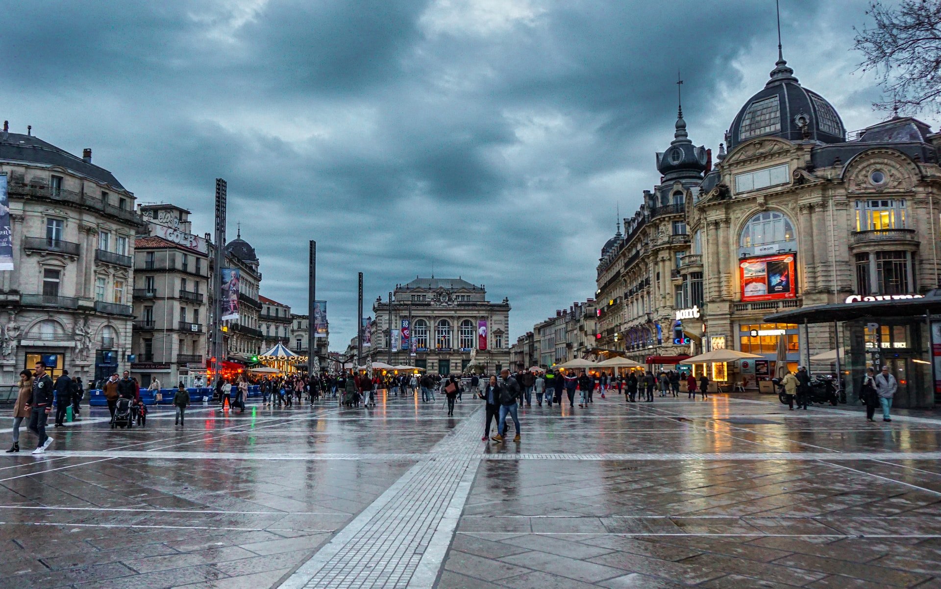 Marktplatz in Montpellier