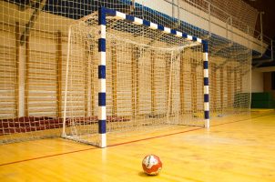 Sporthalle Handball Tor