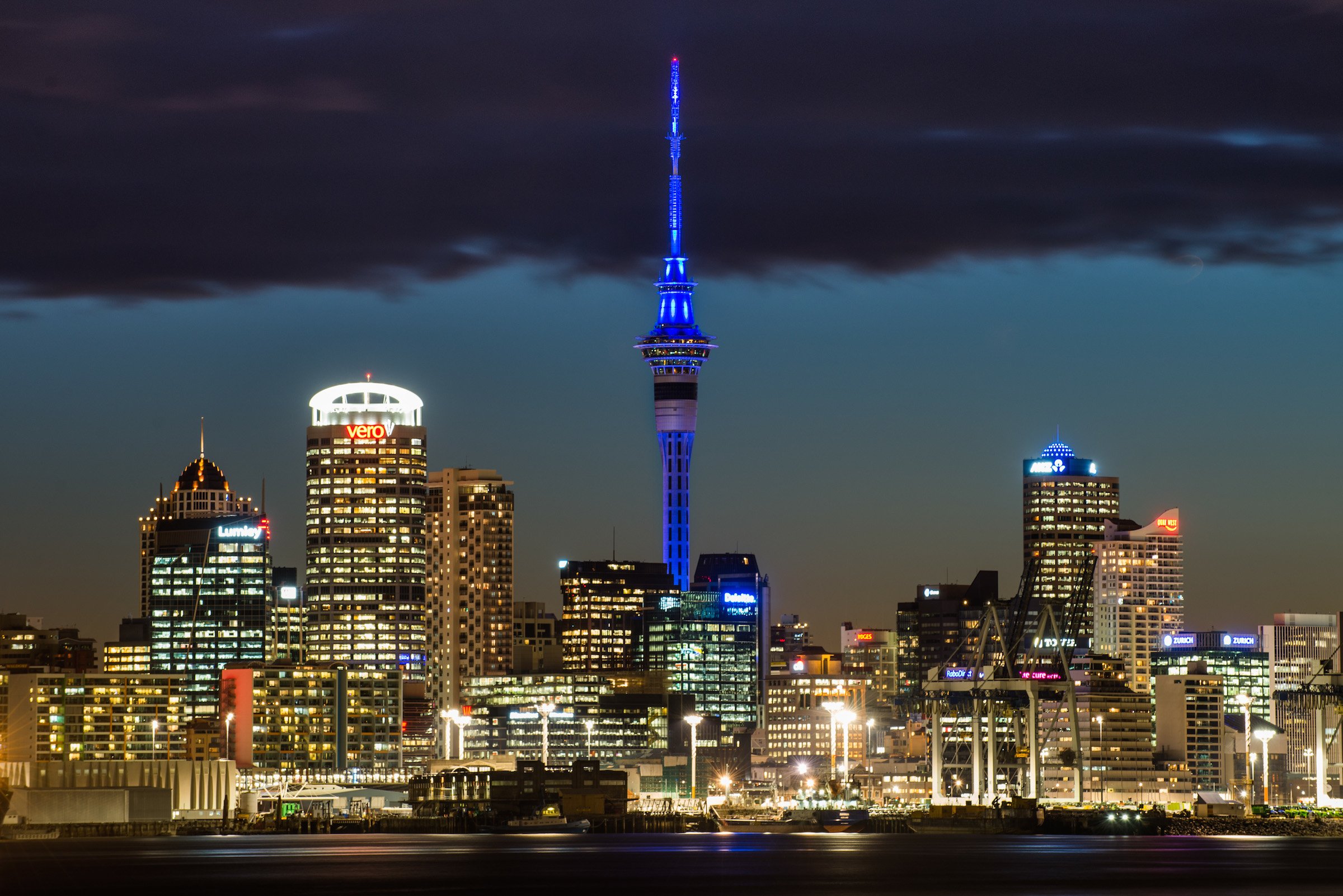 Sky Tower - Blue (Auckland)