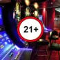 Spielhalle Verbotsschild ab 21